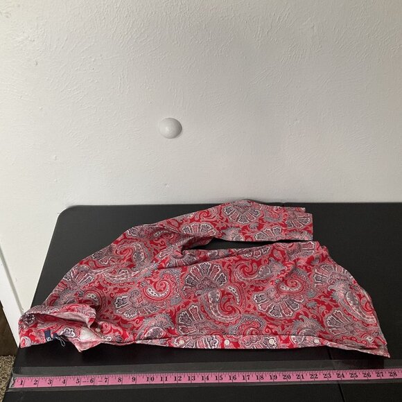 Champs Shirt Women XL Multicolor Paisley Button Up‎ No Iron Long Sleeve Classic - Picture 13 of 14